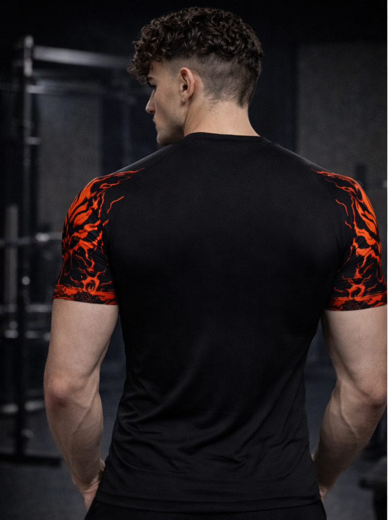 MYLTA : Hellfire Skull Compression T-SHIRT
